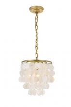 Elegant LD5050D10BR - Selene 1 Light Brass Pendant