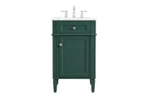 Elegant VF12521GN - 21 Inch Single Bathroom Vanity in Green