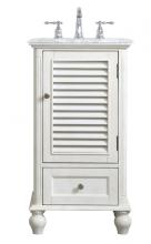 Elegant VF30519AW - 19 Inch Single Bathroom Vanity in Antique White