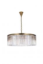 Elegant 1208G43SG/RC - Sydney 43.5 Inch Round Crystal Chandelier in Satin Gold