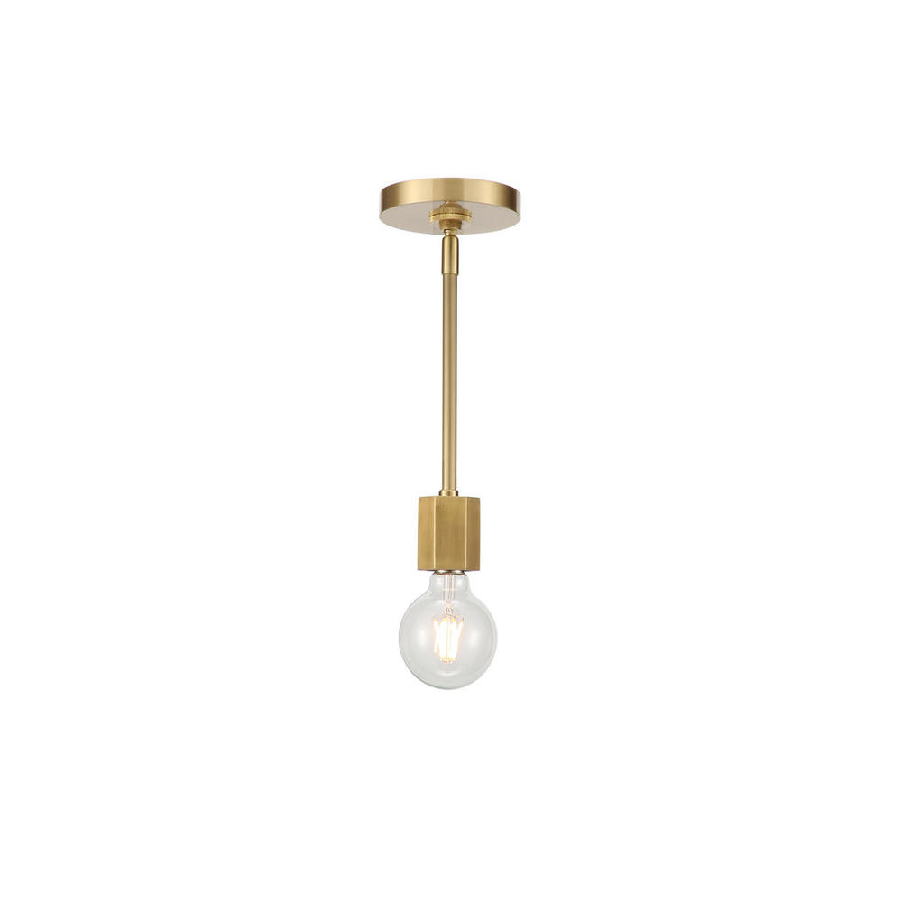 COAST PENDANT 1 LIGHT AGED NICKEL CLEAR GLASS