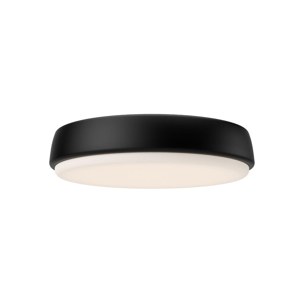 Laval 11-in Matte Black LED Flush Mount