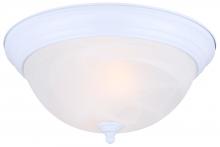 Canarm IFM41111 - 11 IN 2 Bulb Flush Mount Alabaster Glass 60W Type A 11 IN W x 5 1/8 IN H