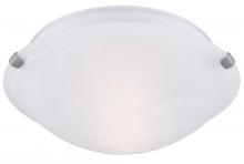 Canarm IFM161251 - Fmount, 12" 2 Bulb Clip Flushmount, Alabaster Glass, 60W Type A