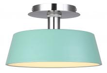 Canarm LFM263A13GRN - Jessa, LFM263A13GRN, BN + GREEN Color, 12.75" LED Flush Mount, Acrylic, 36W LED (Integrated)