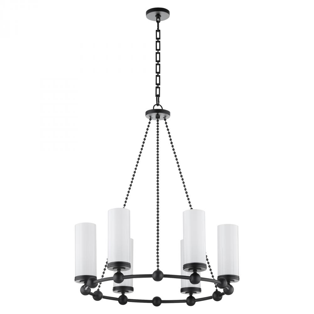 Lee BLVD 2.0 6 Light Chandelier, Matte Black