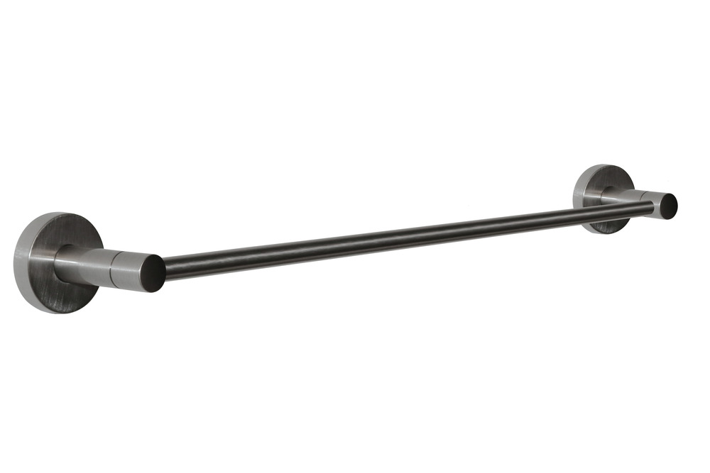 Modern Round 24" Towel Bar - Satin Nickel