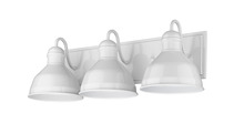 HOMEnhancements 70415 - Vivio Gia 3-Light Vanity - Glossy White