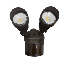 HOMEnhancements 19824 - LED-Double Flood-Brown(includes Motion Sensor)20W 3000K