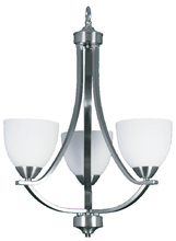 HOMEnhancements 15744 - Victoria 3-Light Chandelier - NK White Glass