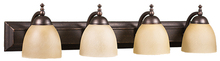 HOMEnhancements 17654 - Austin 4-Light Tea Stained Vanity- RB