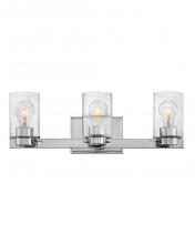 Hinkley 5053CM-CL - Medium Three Light Vanity