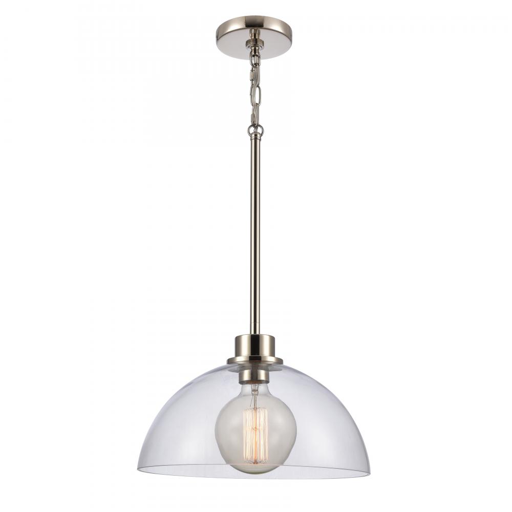 Julian 14'' Wide 1-Light Pendant - Polished Nickel